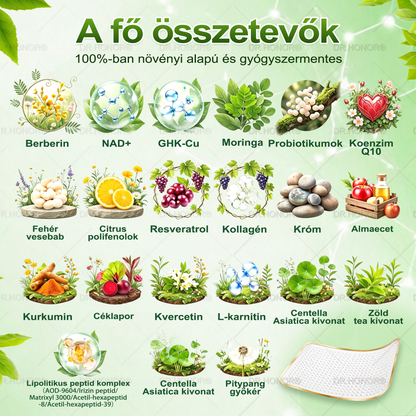 🌱【2026 Továbbfejlesztett Verzió｜-80% Kedvezmény】𝐃𝐑.𝐇𝐎𝐍𝐎𝐑® Nyirokdrenázs Nano-Mikrotűs Tapasz 🔥 5× erősebb formula Támogatja a zsírégetést, a nyirokkeringést, az ízületi komfortot és a pihentető alvást.