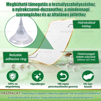 🌱【2026 Továbbfejlesztett Verzió｜-80% Kedvezmény】𝐃𝐑.𝐇𝐎𝐍𝐎𝐑® Nyirokdrenázs Nano-Mikrotűs Tapasz 🔥 5× erősebb formula Támogatja a zsírégetést, a nyirokkeringést, az ízületi komfortot és a pihentető alvást.