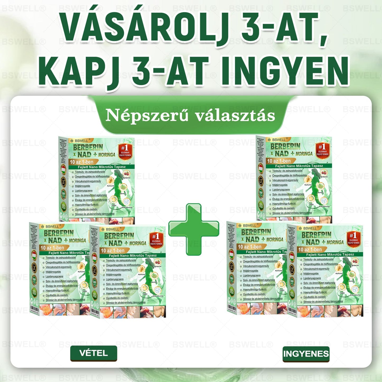 ☘️BSWELL® Nano mikrotűs karcsúsító tapasz (Napi egyszer, látható változás 28 nap alatt) ✅ Támogatja a fogyást, szívet, cukorbetegséget, alvást, ízületeket és még sok más!